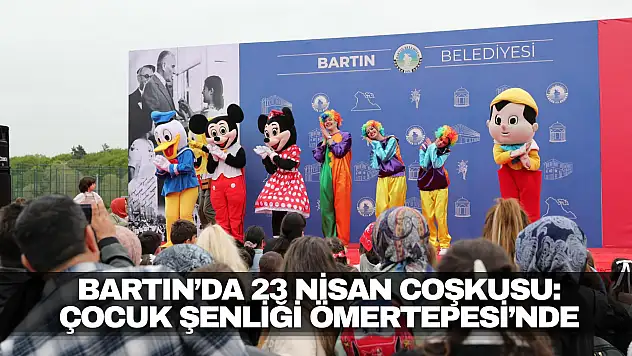 Bartın'da 23 Nisan Çocuk Şenliği Ömertepesi'nde