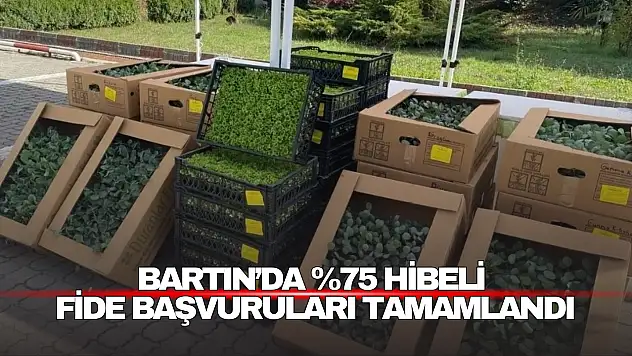 Bartın'da Hibeli Fide Başvuruları Tamamlandı