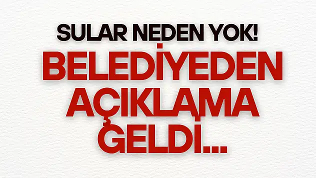 Bartın'da Ana Su Hattı Patladı