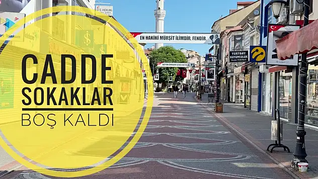 Bartın'da cadde ve sokaklar boş kaldı