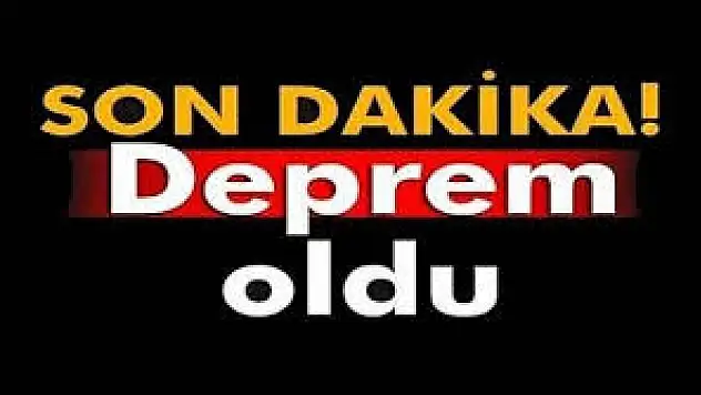 Bartın'da deprem
