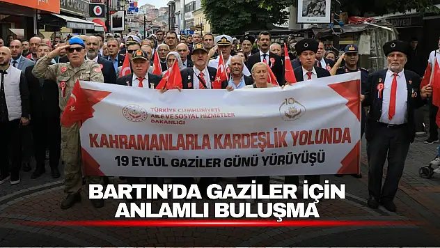 Bartın'da Gaziler Günü'ne Özel Yürüyüş