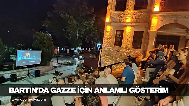 Bartın'da Gazze İçin Anlamlı Gösterim