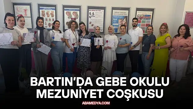 Bartın'da Gebe Okulu Mezuniyet Coşkusu