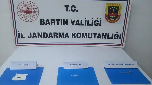 Bartın'da Jandarma ekiplerinden uyuşturucu operasyonu