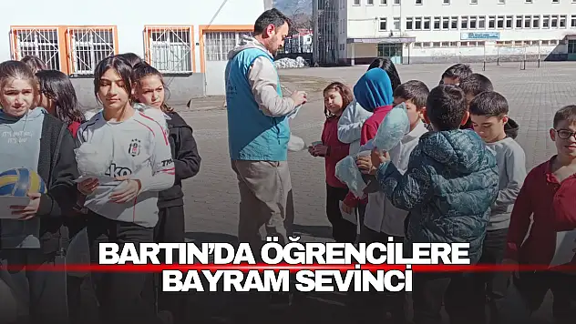 Bartın'da Öğrencilere Bayram Sevinci