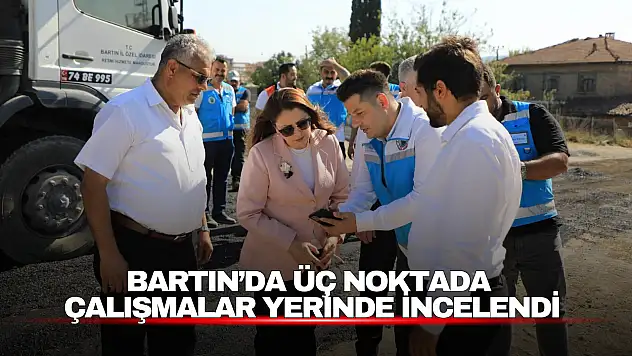 Bartın'da Üç Noktada Çalışmalar Yerinde İncelendi