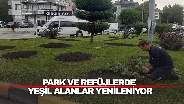Bartın'da Yeşil Alanlar Yenileniyor