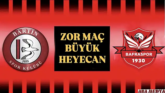 Bartın'da zor maç büyük heyecan