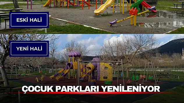 Bartın'daki Çocuk Parkları Yenileniyor