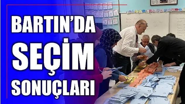 Bartın'dan ilk sonuçlar