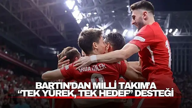 Bartın'dan Milli Takım'a Moral