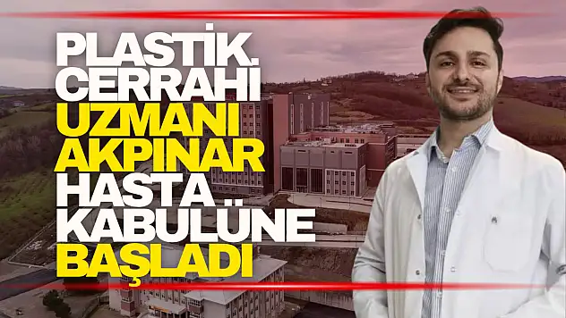 Bartın Devlet Hastanesi'ne Yeni Uzman