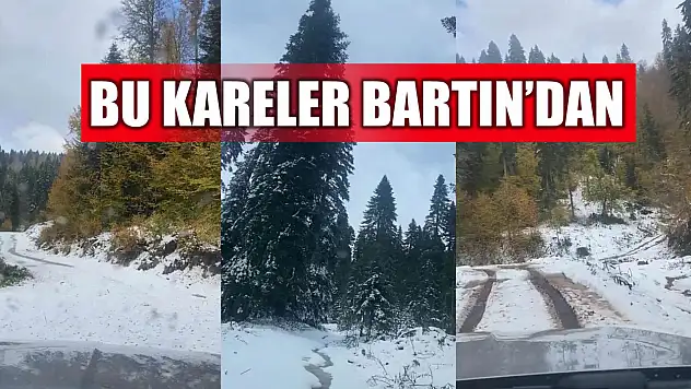 Bartın'ın zirveleri beyaza büründü