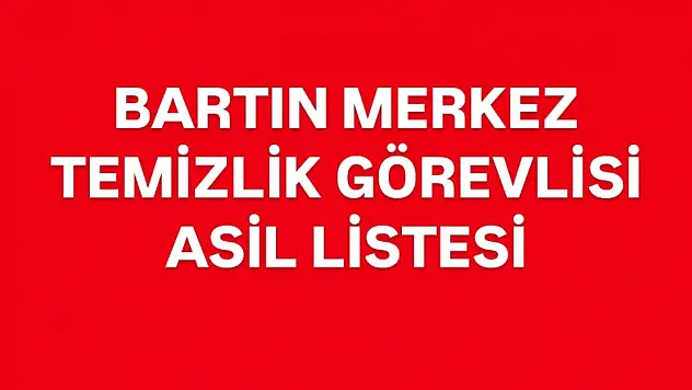 Bartın Merkez TYP Tam liste