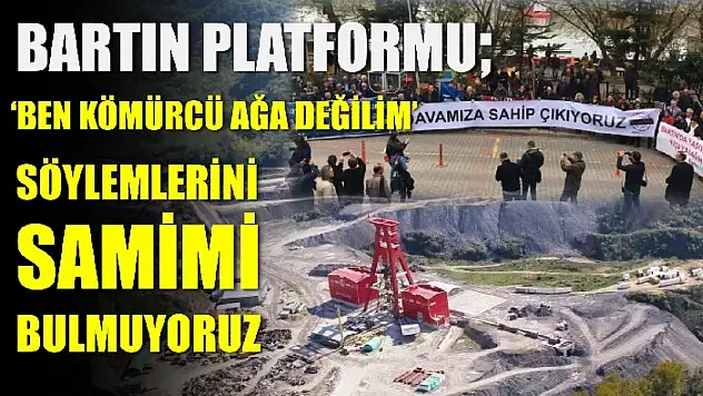 Bartın Platformundan açıklama