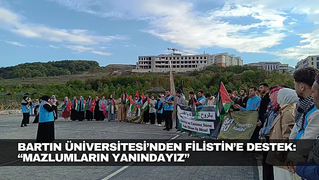 Bartın Üniversitesi'nden Filistin'e Destek
