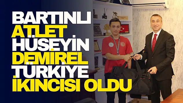 Bartınlı Atlet Hüseyin Demirel Türkiye İkincisi Oldu
