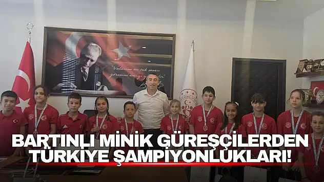 Bartınlı Minik Güreşçilerden Türkiye Şampiyonlukları!