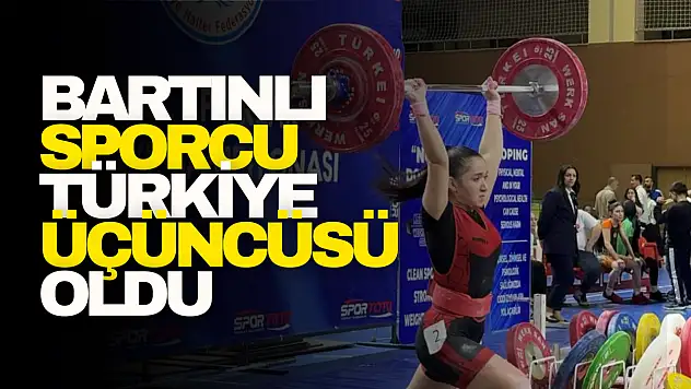 Bartınlı Sporcu Türkiye Üçüncüsü Oldu