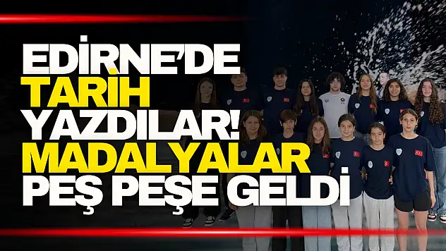 Bartınlı Yüzücüler Edirne'de Tarih Yazdı
