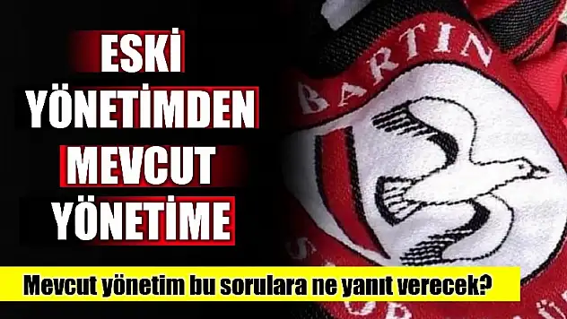 Bartınspor yönetimine