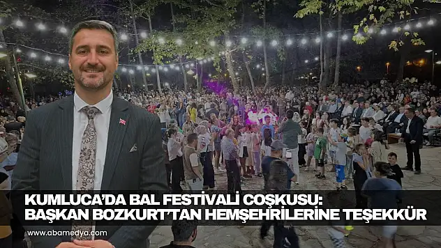 Başkan Bozkurt'tan Hemşehrilerine Teşekkür