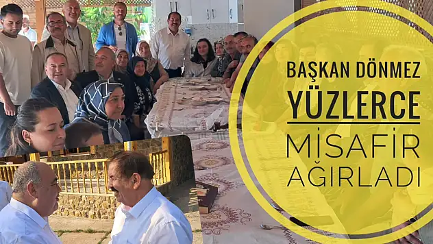 Başkan Dönmez yüzlerce misafir ağırladı