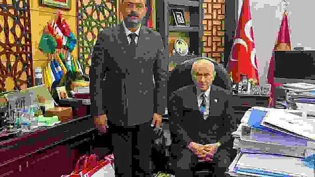 MHP Genel Başkanı Bahçeli'ye ilçedeki çalışmalarla ilgili bilgi verdi