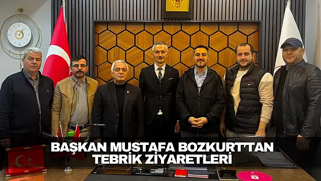 Başkan Mustafa Bozkurt'tan Ulus'ta Tebrik Ziyaretleri