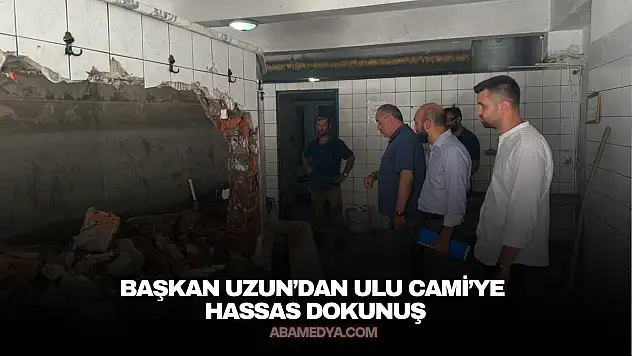 Başkan Uzun'dan Ulu Cami'ye Hassas Dokunuş