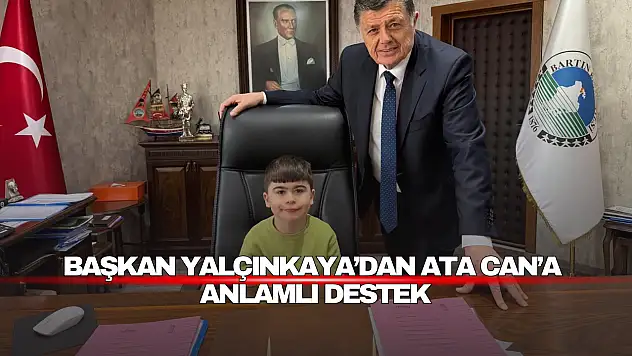 Başkan Yalçınkaya'dan Ata Can'a Anlamlı Destek