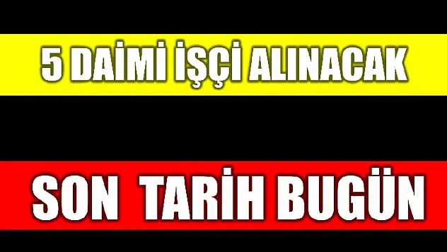 Başvuru için son gün