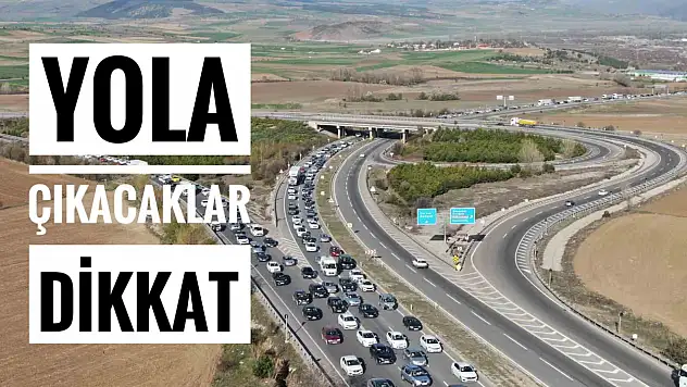 Bayram dönüşünde araç kuyruğu 70 kilometreye ulaştı