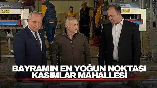 Bayramın en yoğun noktası Kasımlar Mahallesi