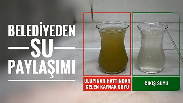 Belediyeden su açıklaması