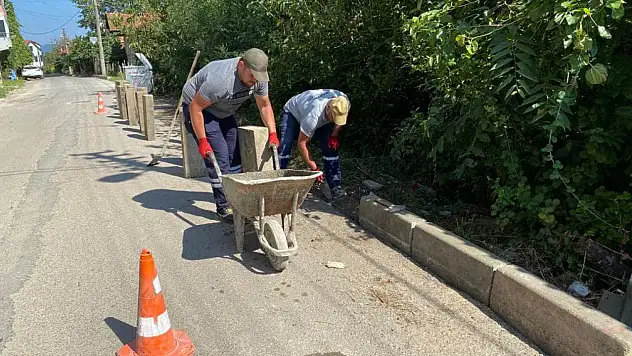 Belediyeden yol düzenleme çalışmaları