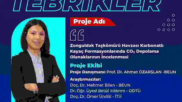 BEUN akademisyeninin TÜBİTAK 3501 Kariyer Projesine destek