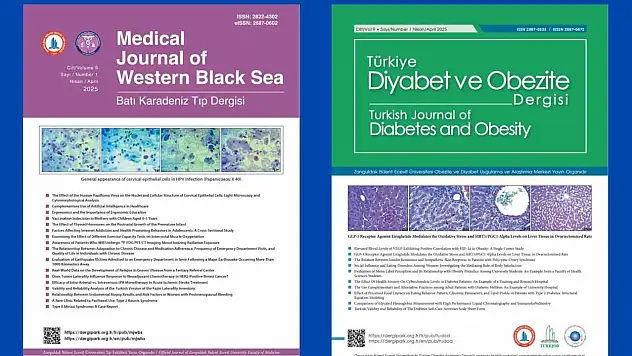 BEUN Batı Karadeniz Tıp Dergisi ile Türkiye Diyabet ve Obezite Dergisi'nin yeni sayıları yayımlandı