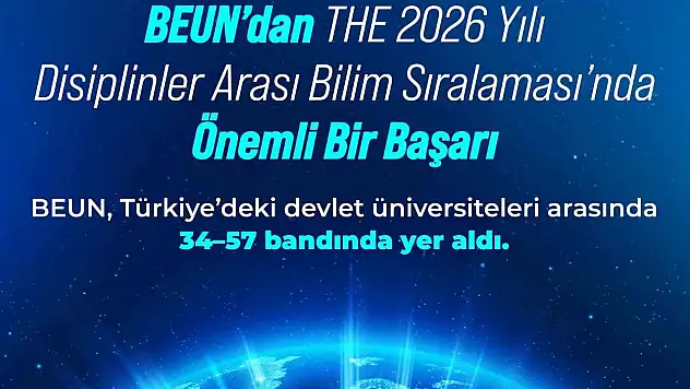BEUN'dan THE 2026 Yılı Disiplinler Arası Bilim Sıralaması'nda Önemli Bir Başarı