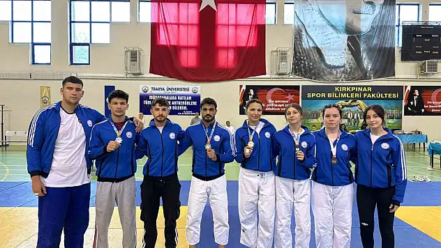 BEUN Judo takımı şampiyonaya damga vurdu 6 madalya, 2 kupa