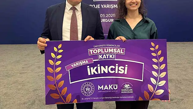 BEUN Lisansüstü Öğrencisi Merve Özçelik'in Yüksek Lisans Tezine ikincilik ödülü