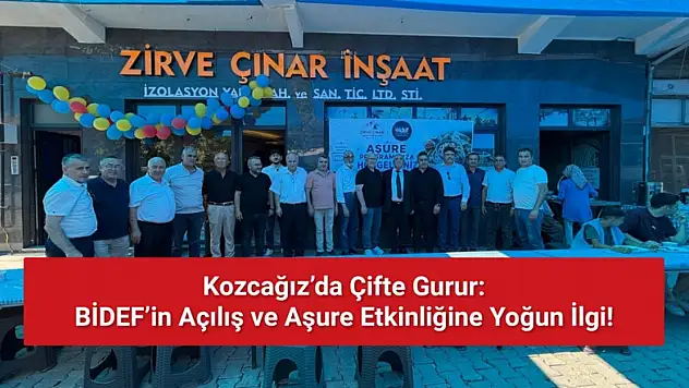 Bidef'ten Şube Açılışı ve Aşure İkramı