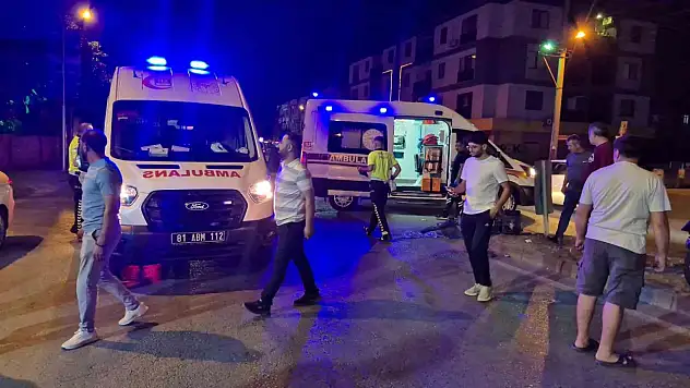 Bisiklet ile motosiklet çarpıştı: 2 kişi yaralandı