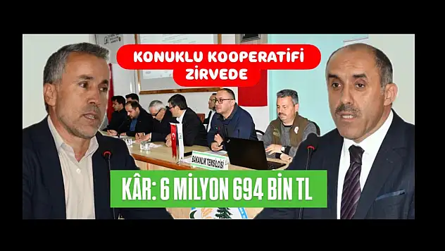 Bölgede Konuklu Konak Kooperatifi zirvede