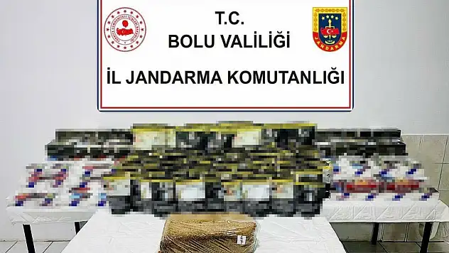 Bolu'da 35 bin kaçak makaron ele geçirildi
