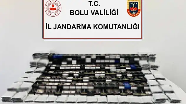 Bolu'da kaçak sigara operasyonu: Binlerce kaçak ürün ele geçirildi