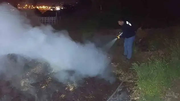 Bolu'da korkutan anız yangını: Ormana sıçramadan söndürüldü