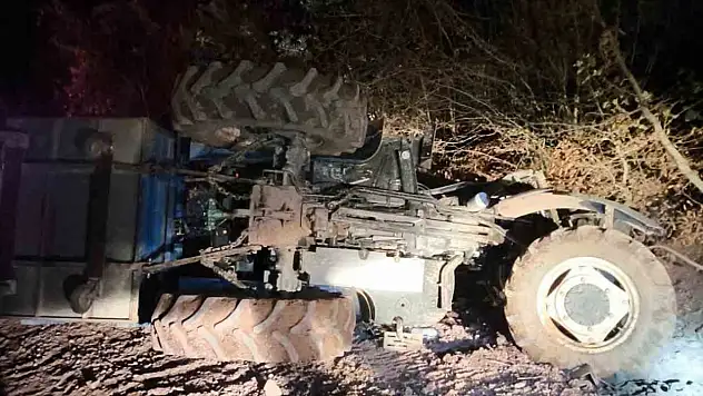 Bolu'da traktör devrildi: 2 yaralı
