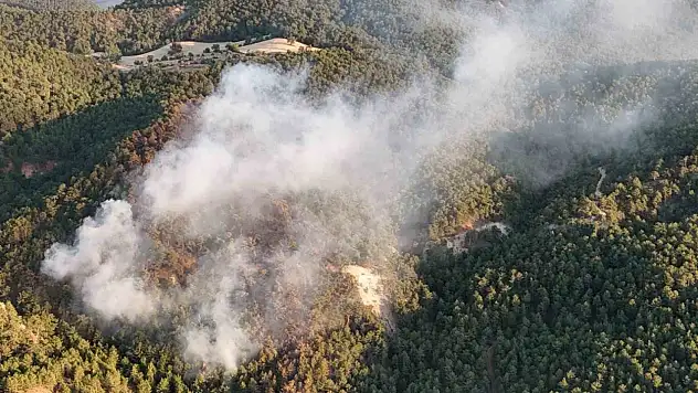 Bolu'daki orman yangını büyük ölçüde kontrol altına alındı: Yangın havadan görüntülendi